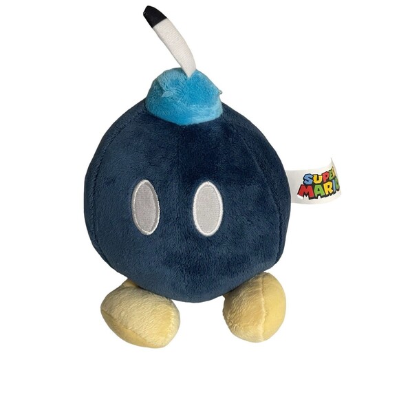 Nintendo 2017 Super Mario Bob-Omb Bomb Plush Stuffed Animal Little Buddy 5.5" - Picture 8 of 9
